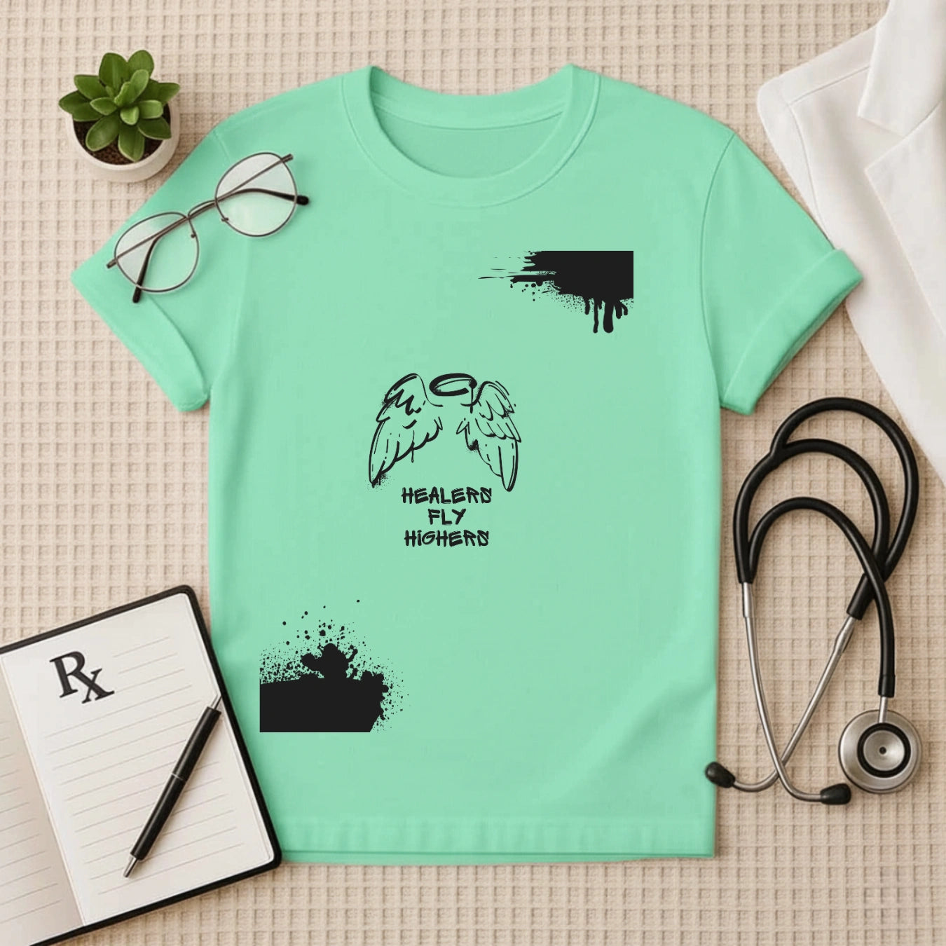 Healers Fly Higher – Motivational Doctor T-shirt for Medical Pros