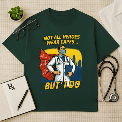 Doctor Superhero Cape Oversized T-Shirt