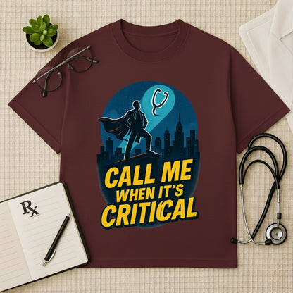 "Critical" Superhero Doctor Oversized T-Shirt
