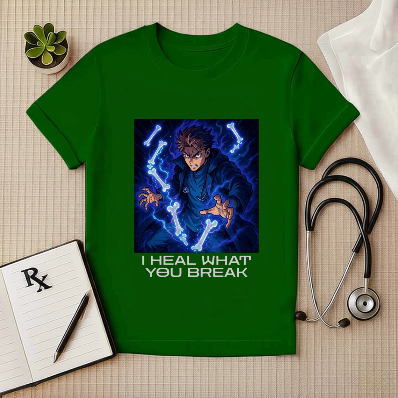 I Heal What You Break – Anime Medical T-Shirt for Doctors & Healers