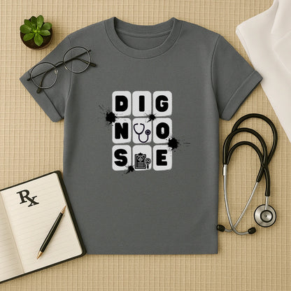 DIAGNOSE Block Graphic Doctor T-Shirt