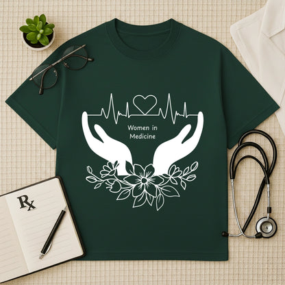Women in Medicine Doctor Graphic Oversized T-Shirt