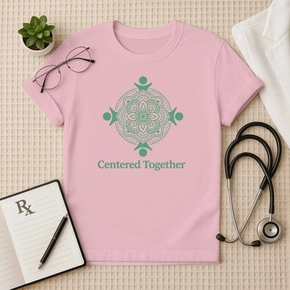 Centered Together T-Shirt | Unisex Ayurveda Crew Tee for Wellness Staff