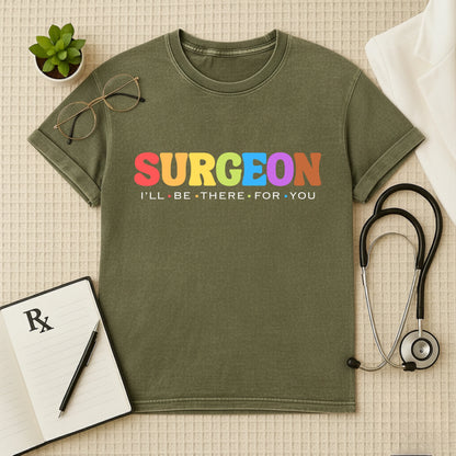 Surgeon Oversized Acid Wash T-Shirt For Doctors
