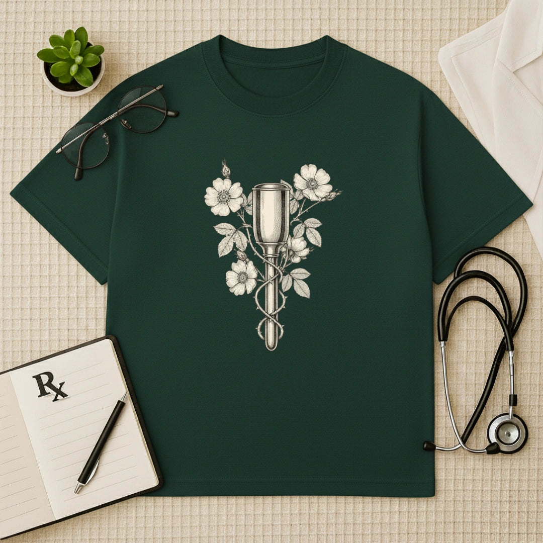 Floral Pinard Horn Gynae Oversized T-Shirt