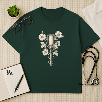 Floral Pinard Horn Gynae Oversized T-Shirt