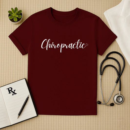 Chiropractic with Heart: Elegant Doctor T-Shirt