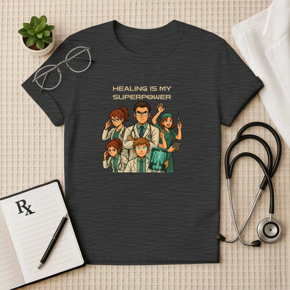 Healing Is My Superpower – Anime Medical T-Shirt for Healers & Doctors