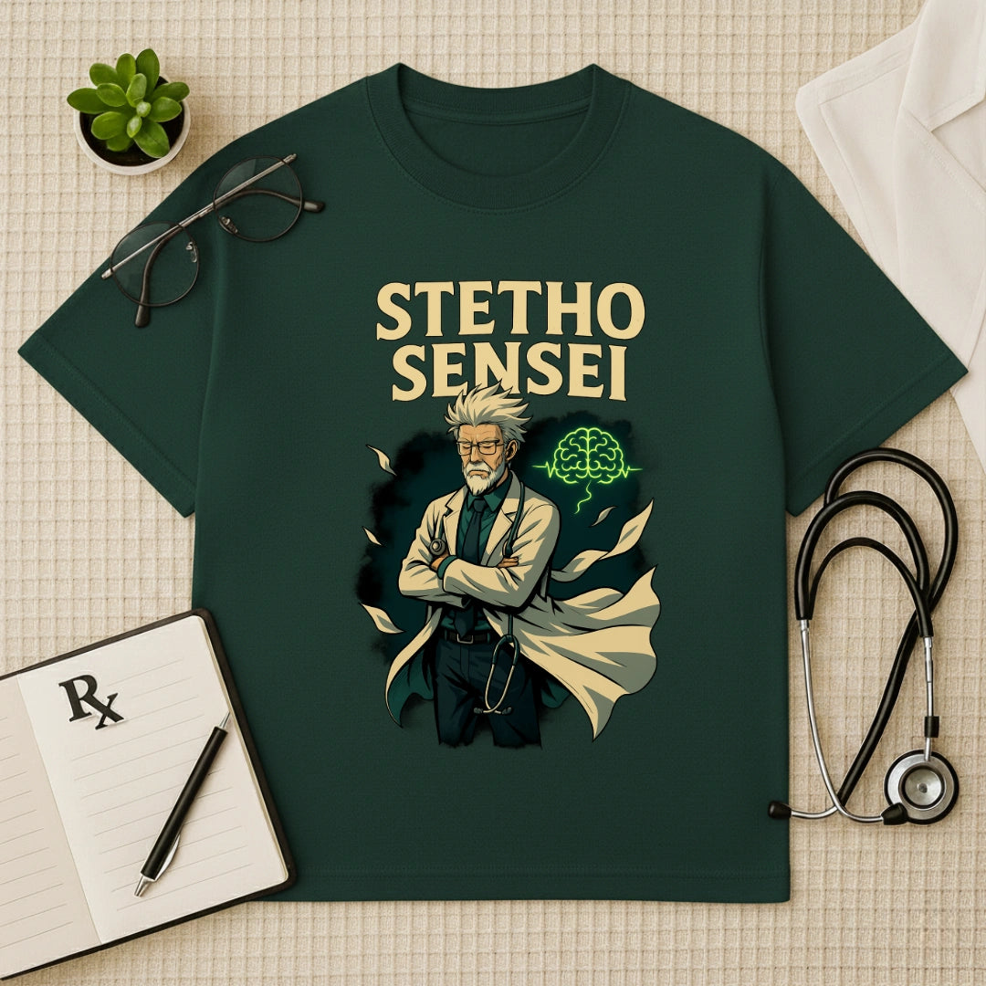 Stetho Sensei Doctor Graphic Oversized T-Shirt