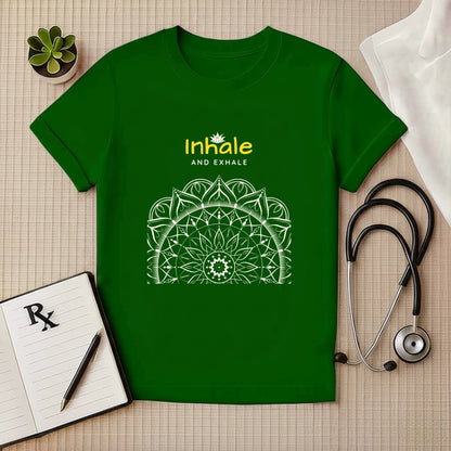 "Inhale & Exhale" Mandala T-Shirt
