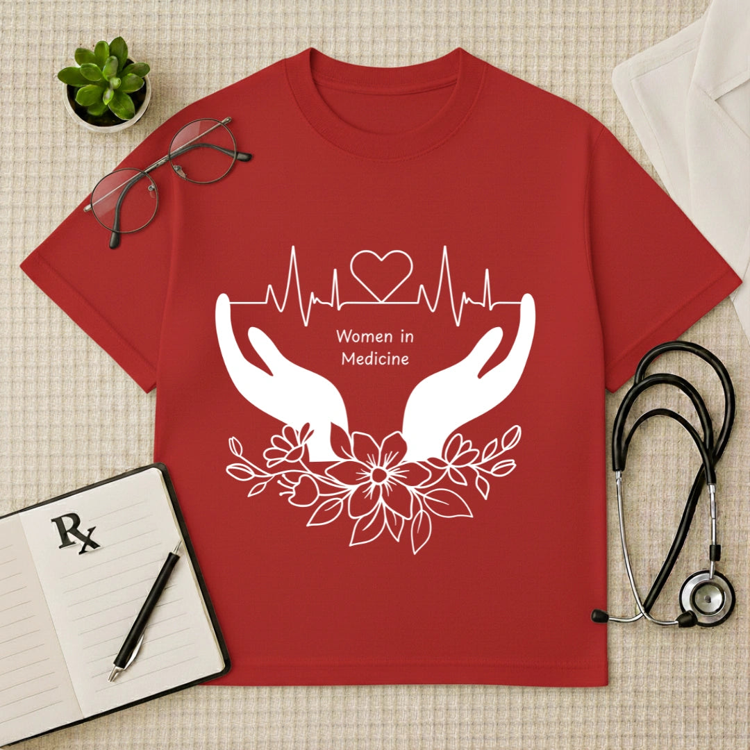 Women in Medicine Doctor Graphic Oversized T-Shirt