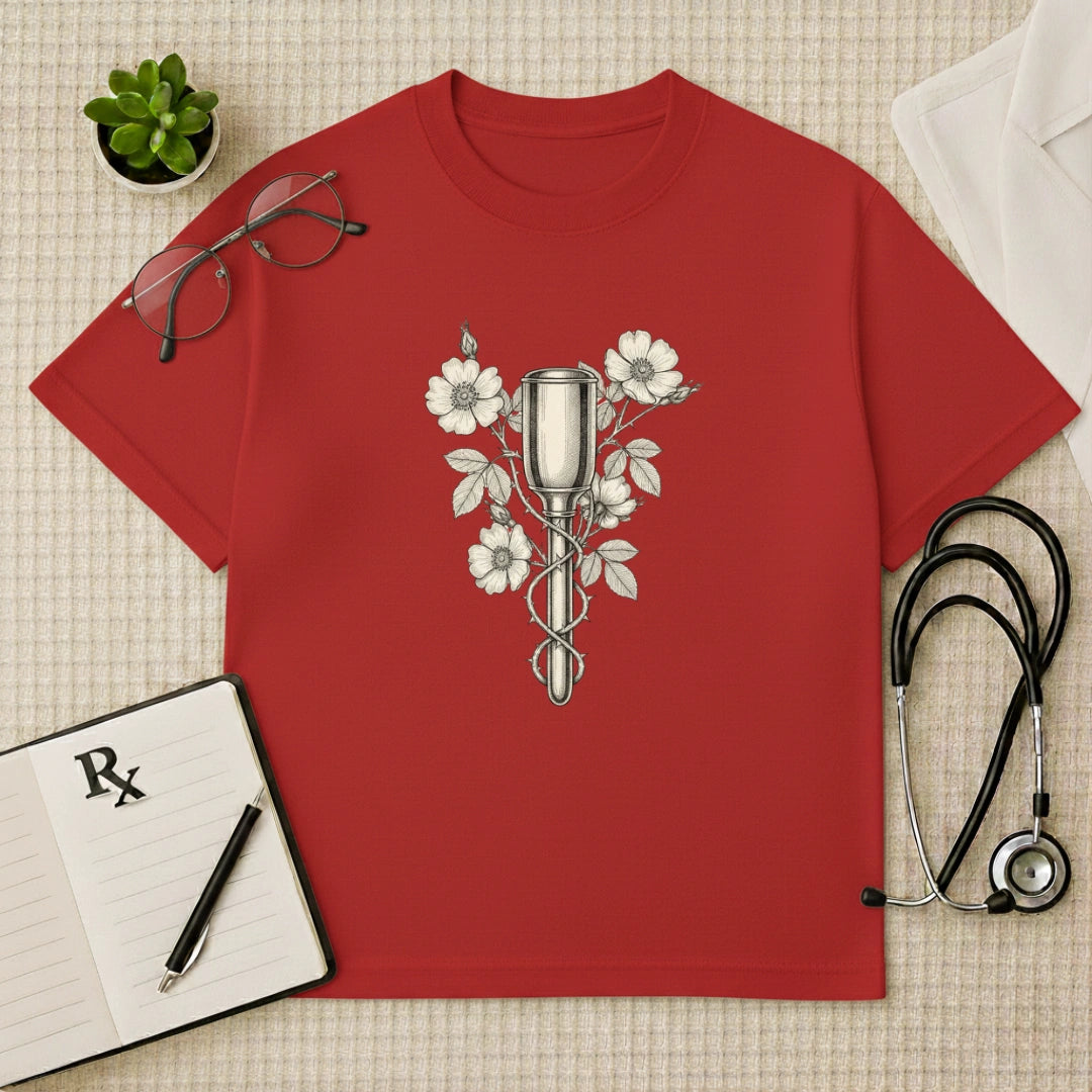 Floral Pinard Horn Gynae Oversized T-Shirt