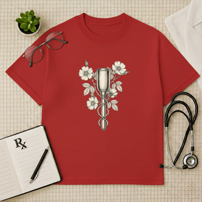 Floral Pinard Horn Gynae Oversized T-Shirt