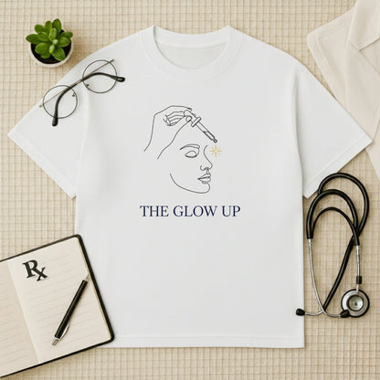 The Glow Up Serum Art Oversized T-Shirt