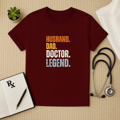 Husband Dad Doctor Legend – Men’s Doctor T-shirt