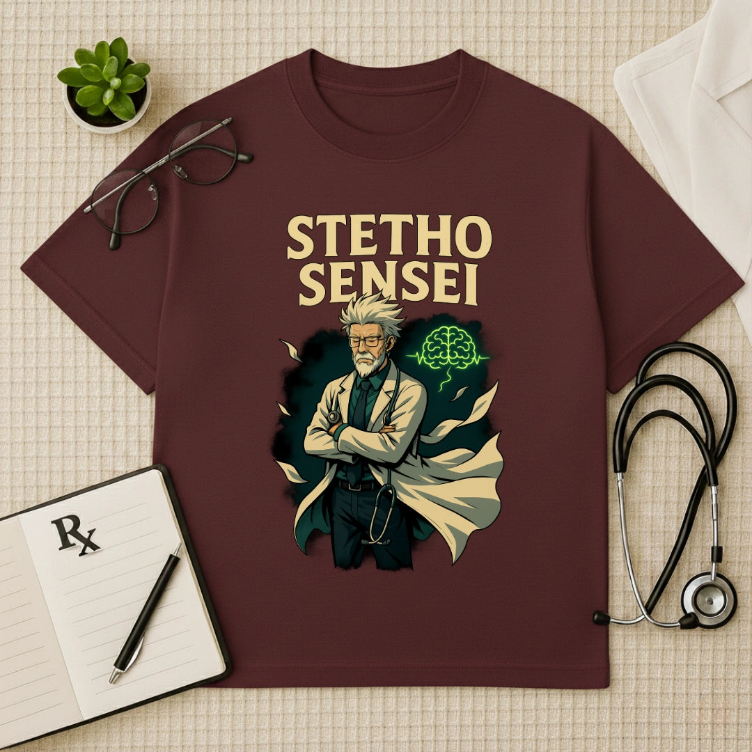 Stetho Sensei Doctor Graphic Oversized T-Shirt