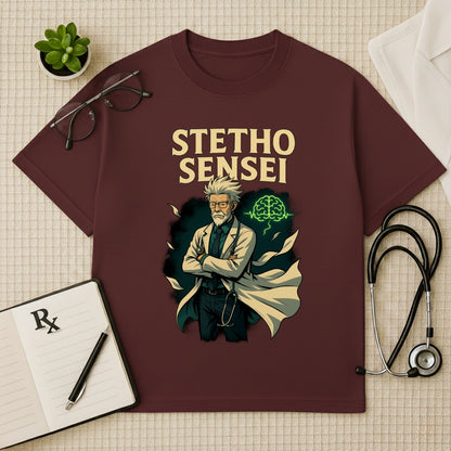 Stetho Sensei Doctor Graphic Oversized T-Shirt
