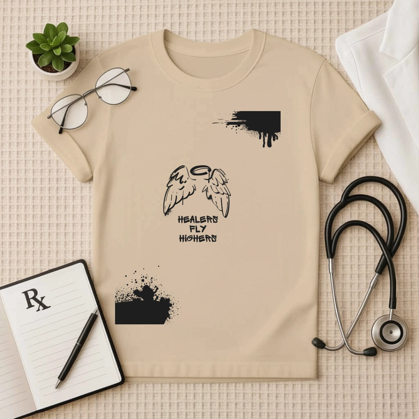 Healers Fly Higher – Motivational Doctor T-shirt for Medical Pros
