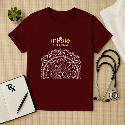 "Inhale & Exhale" Mandala T-Shirt