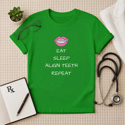 Eat Sleep Align Teeth Repeat T-Shirt