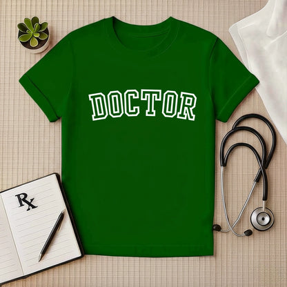 DOCTOR Varsity Bold T-shirt for Medical Professionals
