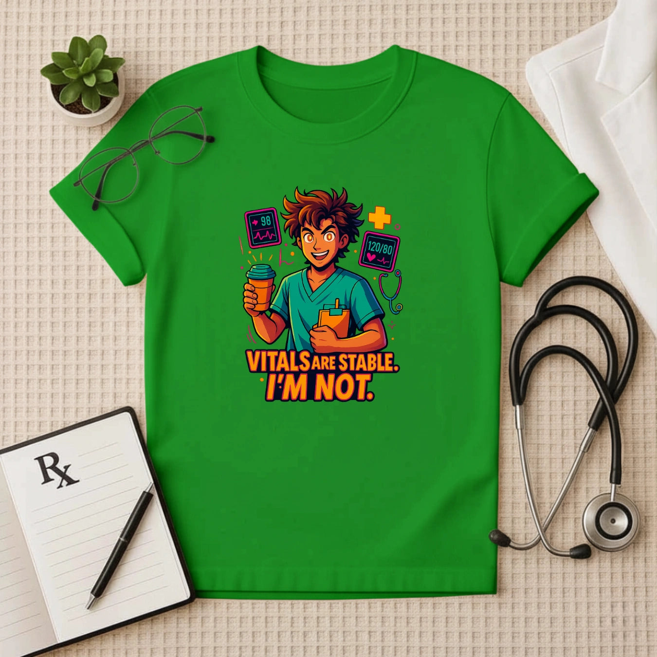 Funny Doctor T-Shirt: Medical Humor Vitals Tee