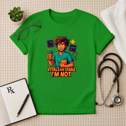 Funny Doctor T-Shirt: Medical Humor Vitals Tee