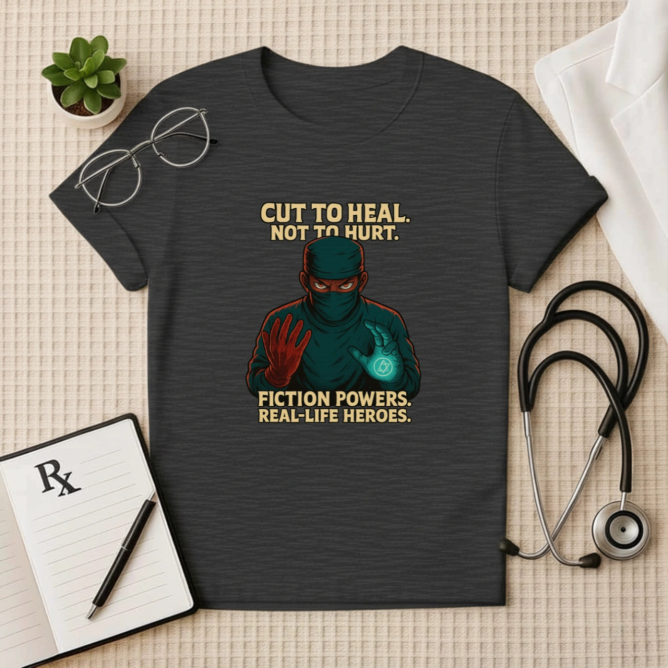 Cut to Heal Surgeon T-shirt – Anime Edition for Real-Life Heroes