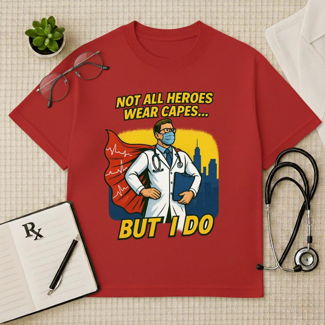 Doctor Superhero Cape Oversized T-Shirt