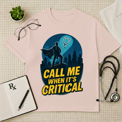 "Critical" Superhero Doctor Oversized T-Shirt