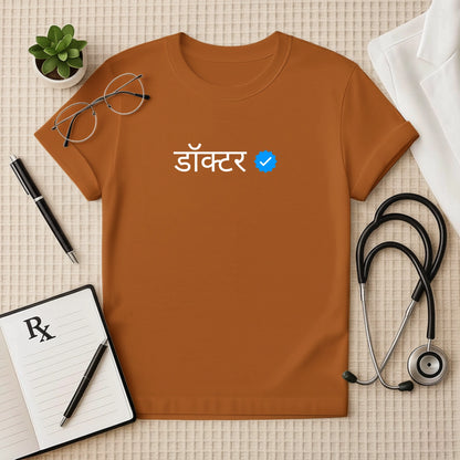 डॉक्टर ✅ Verified Doctor T-Shirt (Hindi)