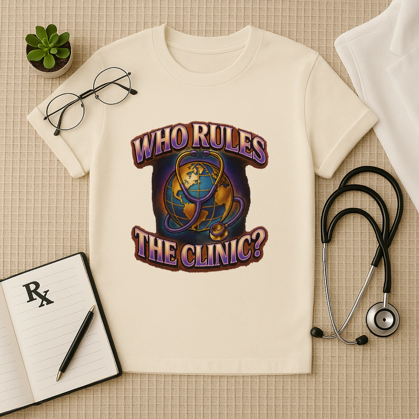 Who Rules the Clinic? – Bold Unisex Doctor T-shirt for Medical Pros