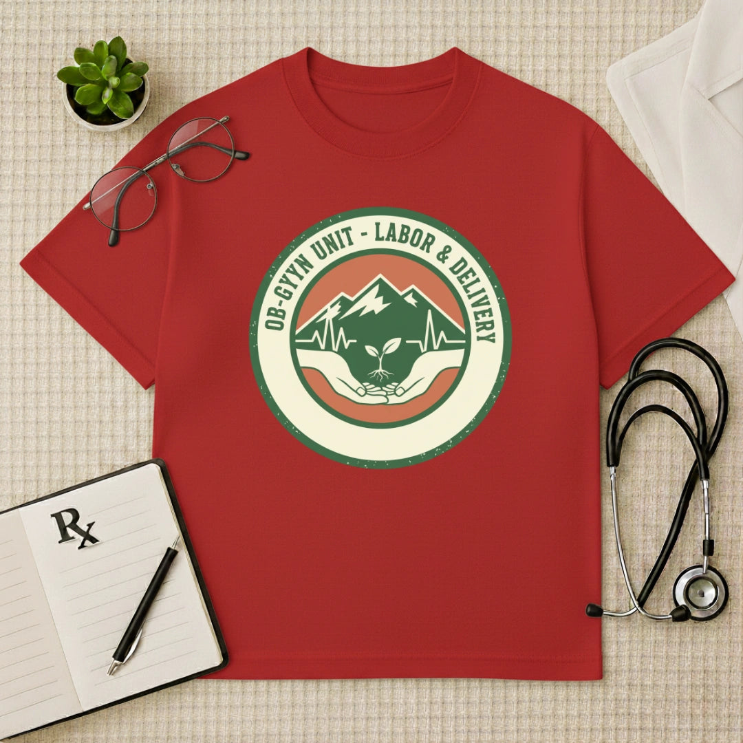 OB-GYN Labor & Delivery Unit Oversized T-Shirt