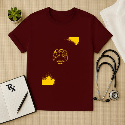 Born to Heal – Doctor Angel Wing Graphic Unisex T-shirt for Medical Heroes