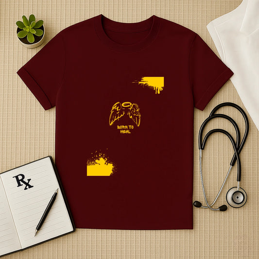 Born to Heal – Doctor Angel Wing Graphic Unisex T-shirt for Medical Heroes