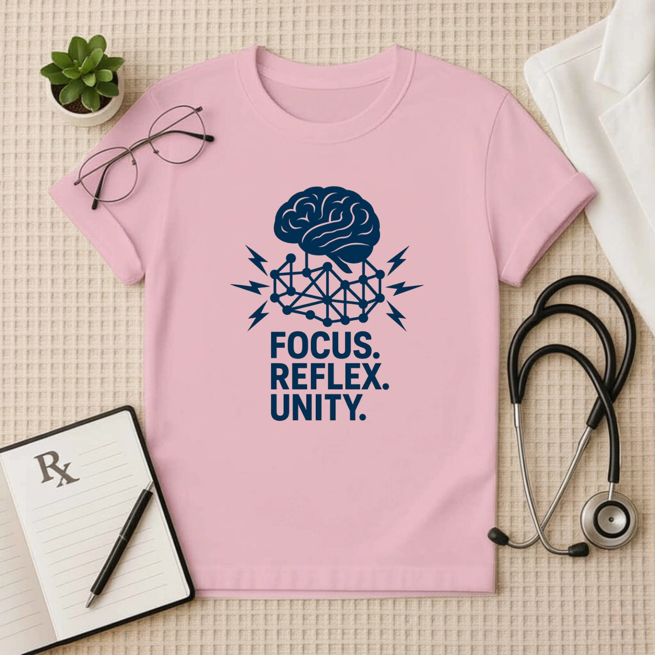 Focus Reflex Unity T-Shirt | Brain Doctor Unisex Tee for Healthcare Workers