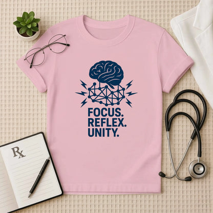 Focus Reflex Unity T-Shirt | Brain Doctor Unisex Tee for Healthcare Workers