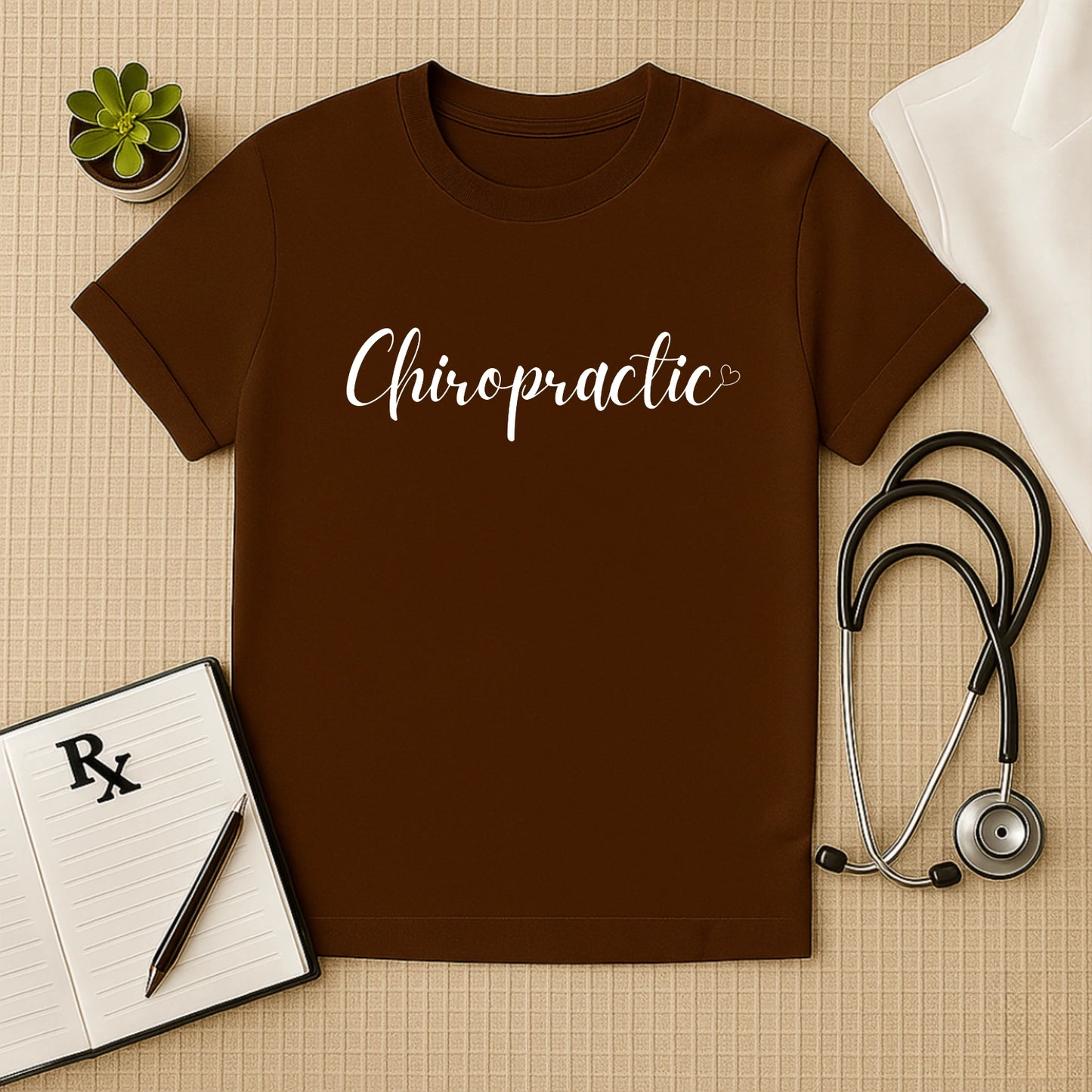 Chiropractic with Heart: Elegant Doctor T-Shirt