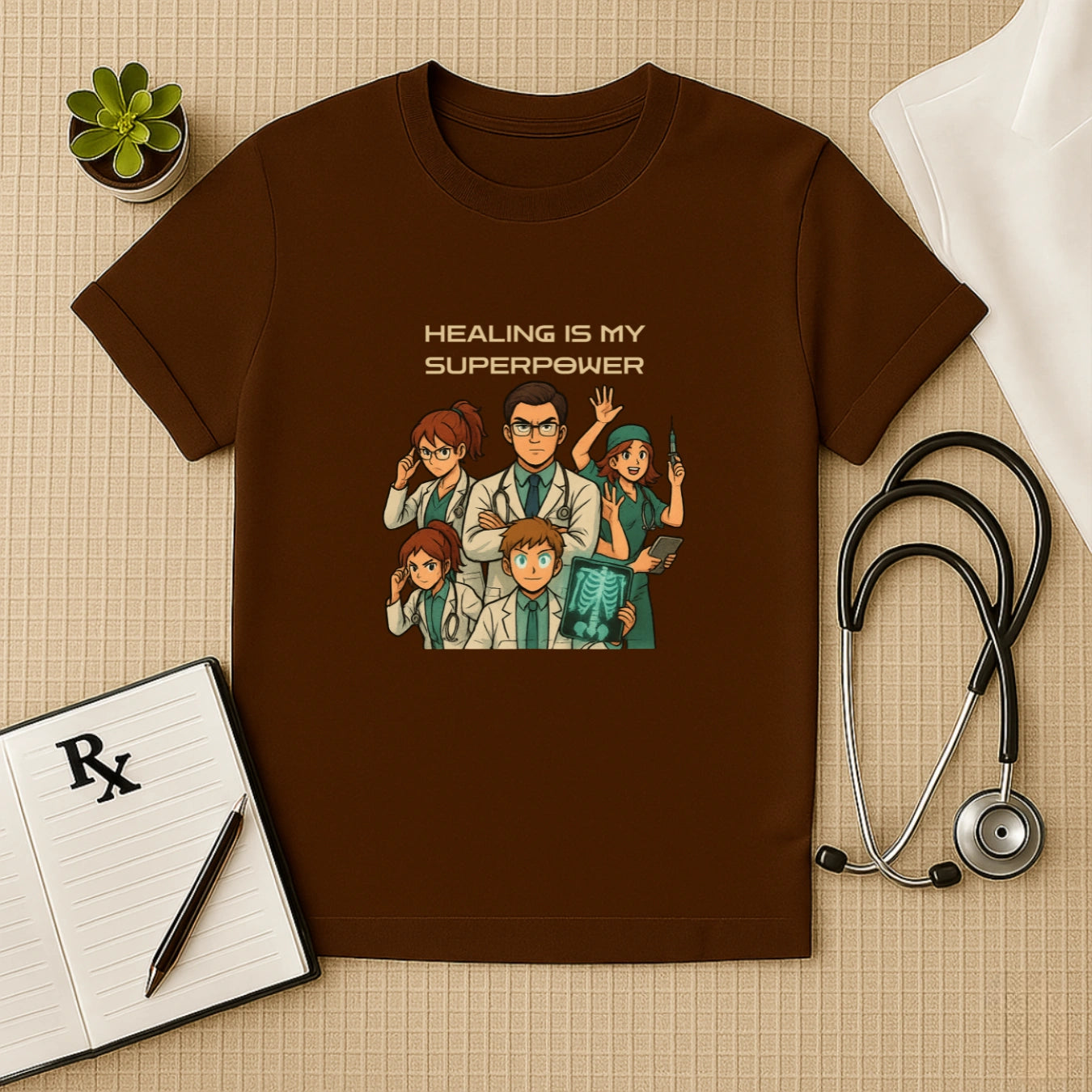 Healing Is My Superpower – Anime Medical T-Shirt for Healers & Doctors