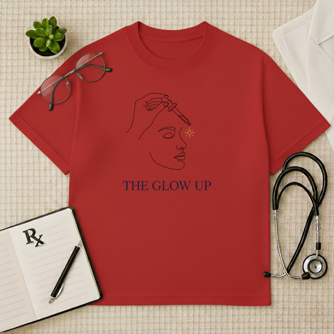 The Glow Up Serum Art Oversized T-Shirt