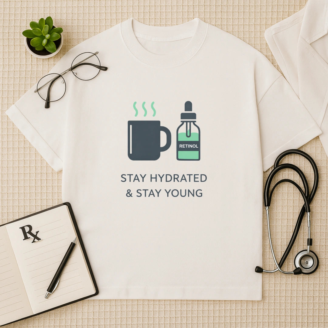 Stay Hydrated & Stay Young Oversized T-shirt