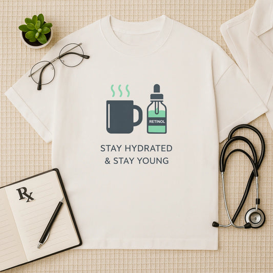 Stay Hydrated & Stay Young Oversized T-shirt