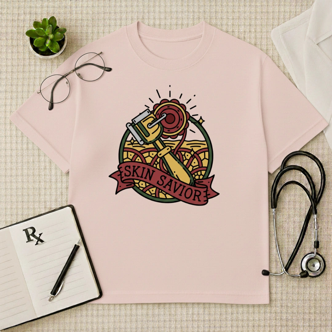 Skin Savior Tattoo Art Oversized T-Shirt