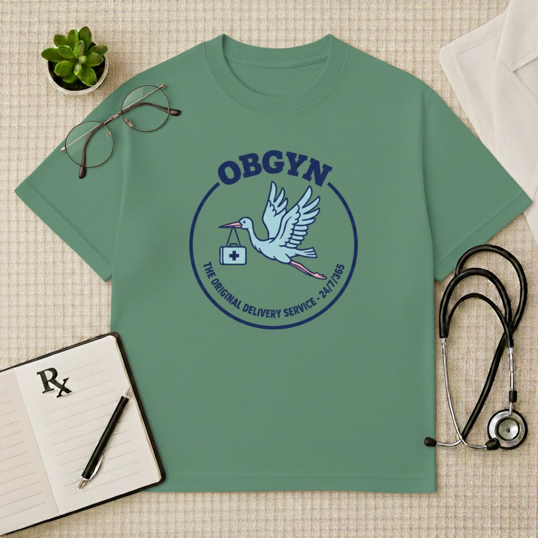 OBGYN Delivery Oversized T-shirt: The Original 24/7 Delivery Service
