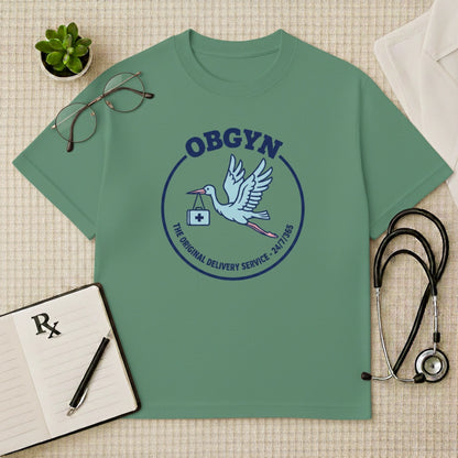 OBGYN Delivery Oversized T-shirt: The Original 24/7 Delivery Service