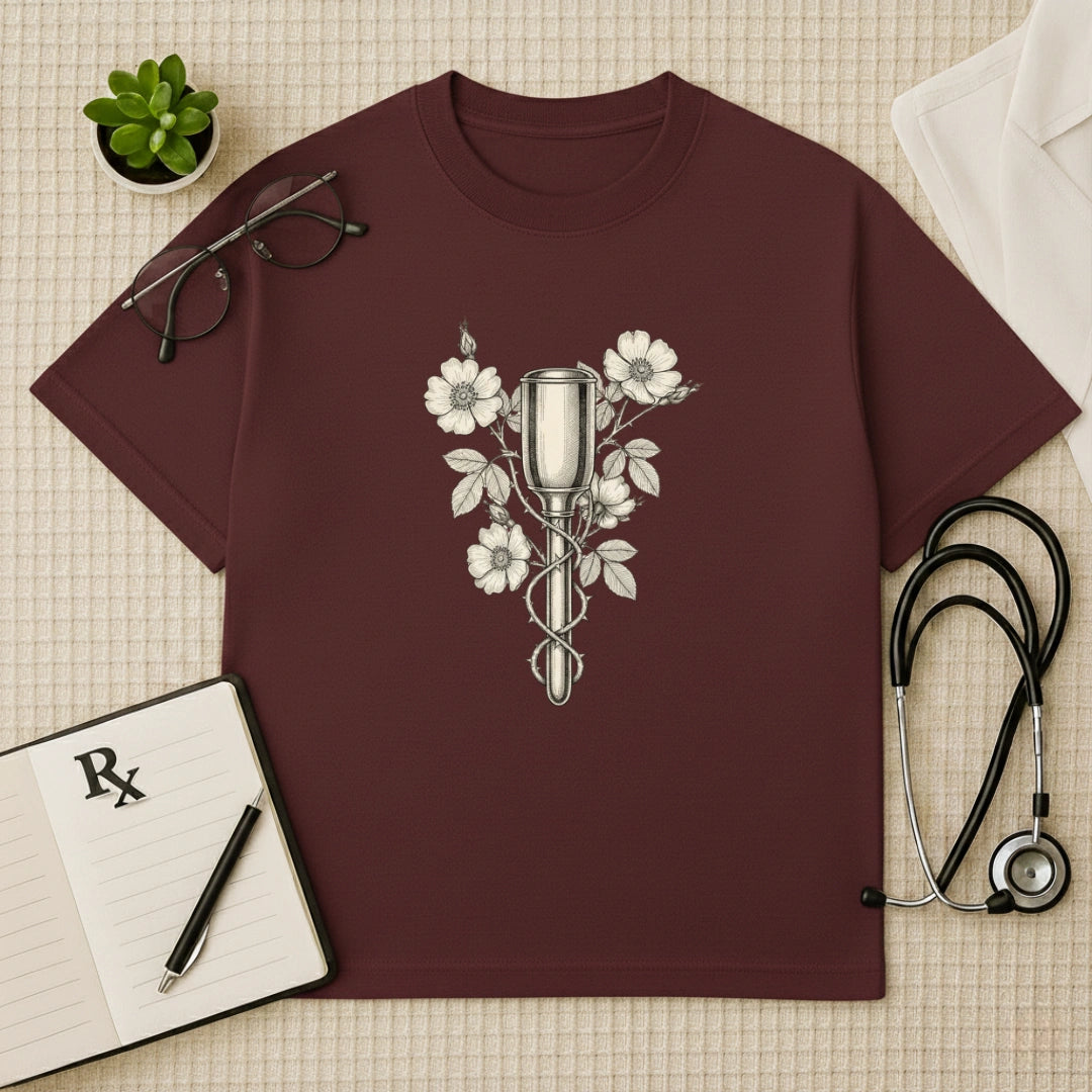 Floral Pinard Horn Gynae Oversized T-Shirt