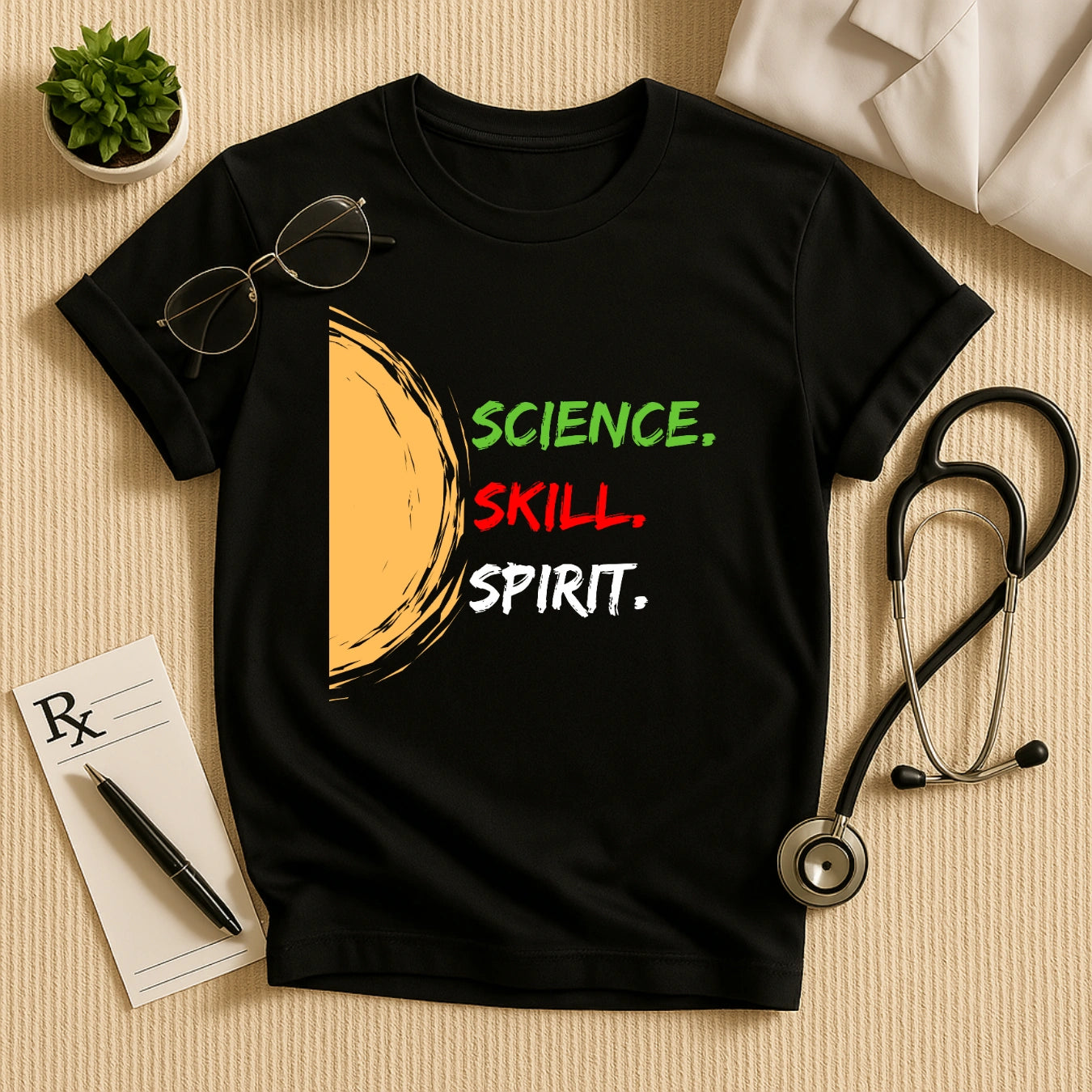 Medical Values Tee - Science Skill Spirit Doctor Unisex T-Shirt