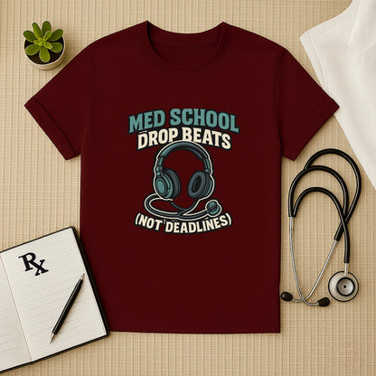 Med School Drop Beats (Not Deadlines) T-Shirt