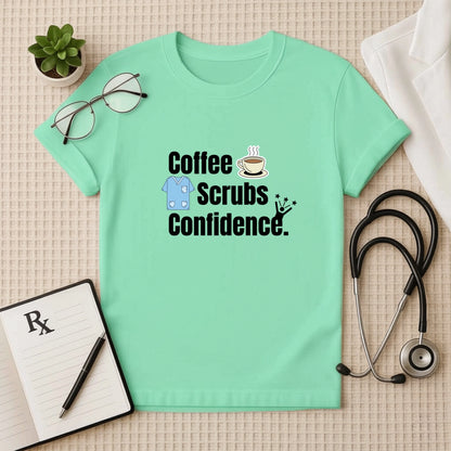 Coffee Scrubs Confidence: Doctor's Daily Essentials T-Shirt