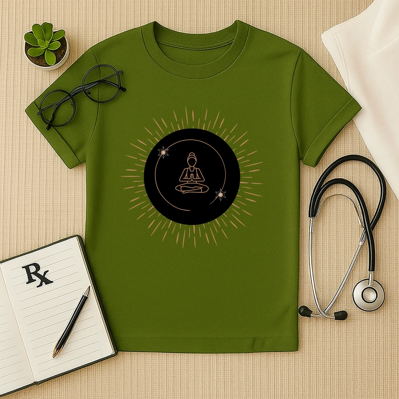 Centered Meditation Aura T-Shirt